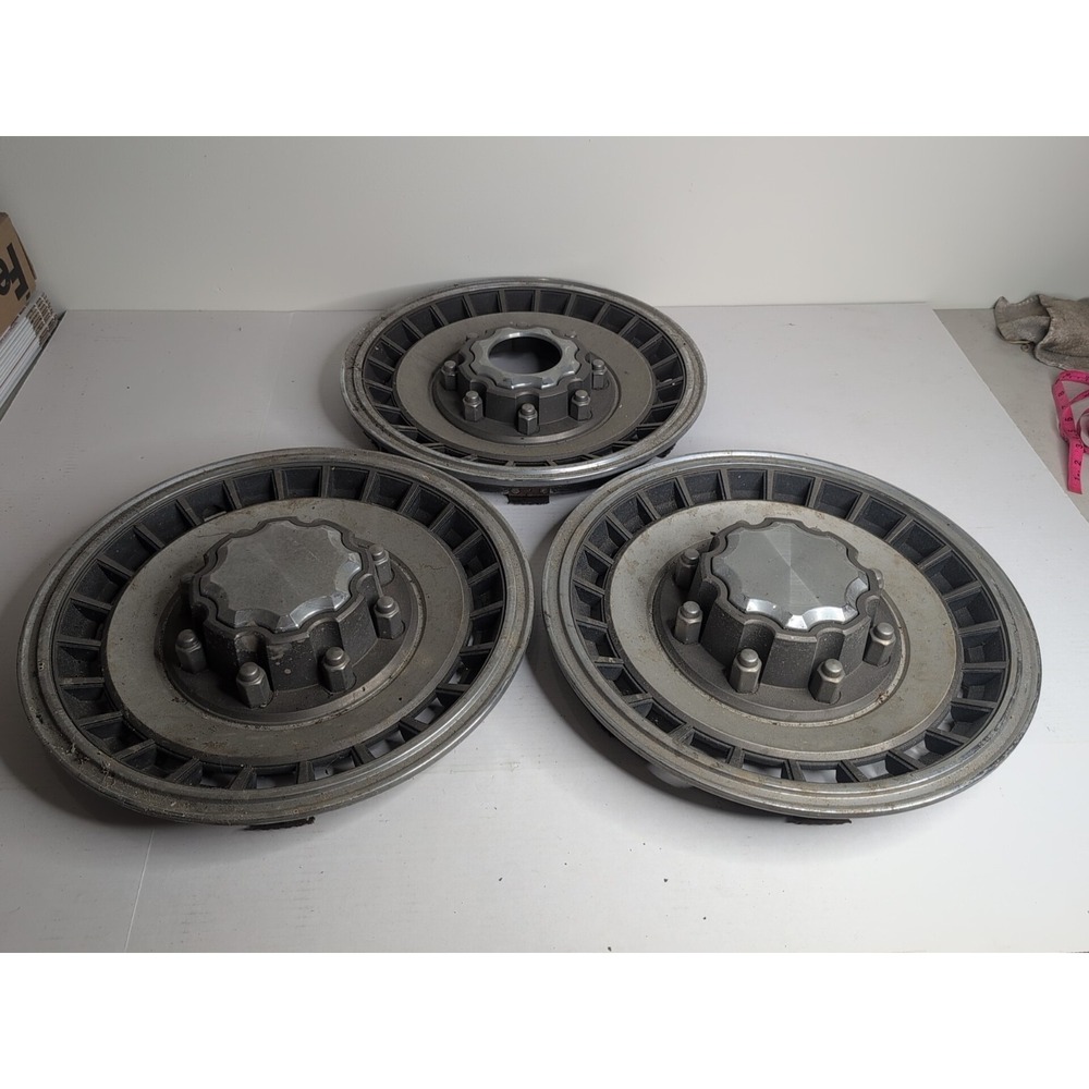 79-96 Ford Pickup Van Ranger Bronco Wheel Cover Hubcap 250 350 4x4 16" Lot Of 3